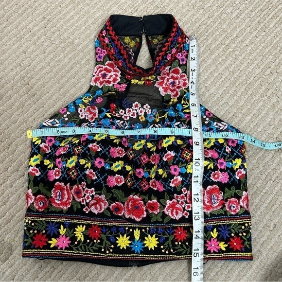 Dave & Johnny Top And Skirt Set. Floral Embroidered Top and Maxi Length Skirt - Picture 14 of 16